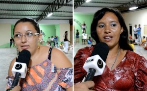 Irislene (esq.) e Maria de Lourdes enaltecem o projeto