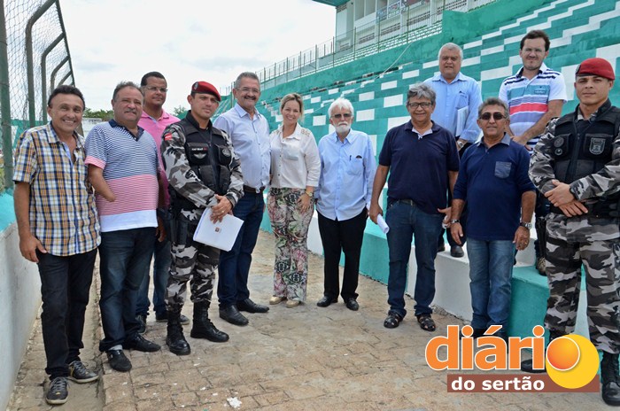 Vistoria foi realizada no Marizão em Sousa (foto: Charley Garrido)