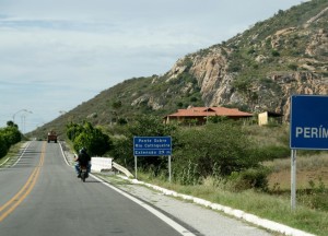 Entrada da cidade de Catingueira pela BR 361