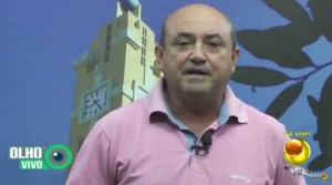 Jocildo Cachoeira, secretário de Saúde de Cachoeira dos Índios, no programa Olho Vivo