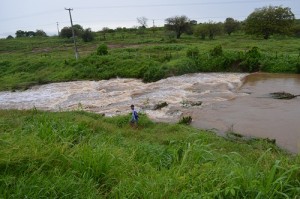 A barragem Moreira também transbordou