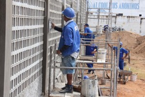 Parte externa da escola profissionalizante