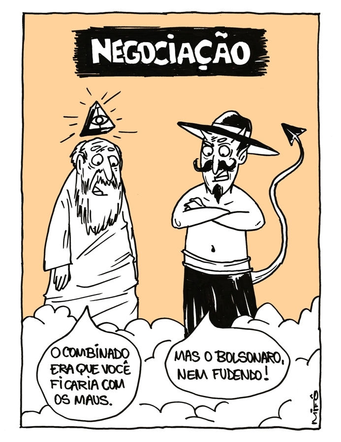 Negociação - Charge