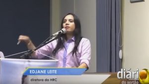 Edjane critica vereador e é rebatida