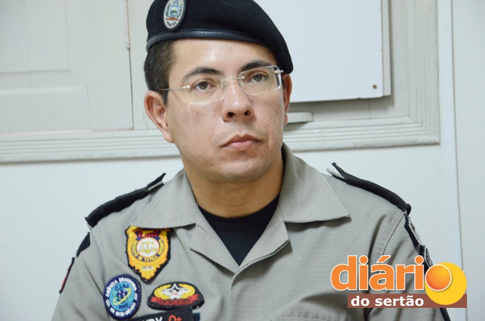 Major Jurandy Pereira, comandante do 14° BPM (Foto: Charley Garrido)