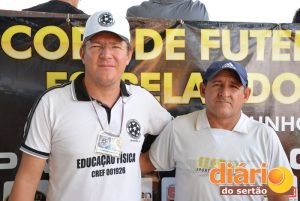 Bruno Albuquerque, organizador da copa, e Carlos Gutemberg, olheiro do Sport Recife