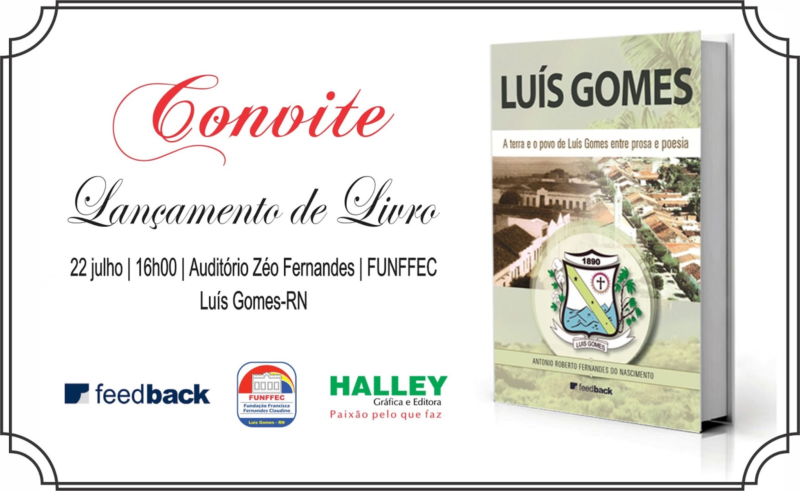 convite Livro-