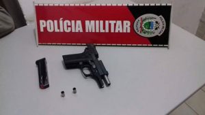 Arma apreendida pela polícia (Foto: 14º BPM)