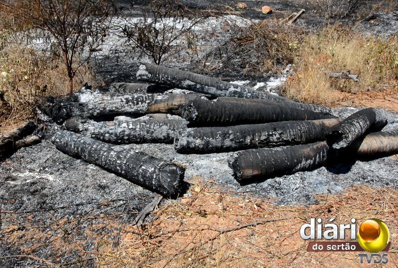 Chamas causaram estrago no local