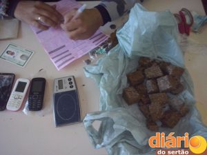 Material apreendido na Zona Sul de Cajazeiras
