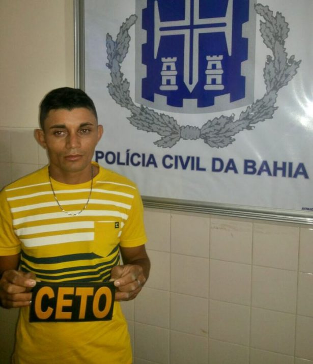 Acusado foi preso pela polícia civil na Bahia (foto: ascom polícia civil)