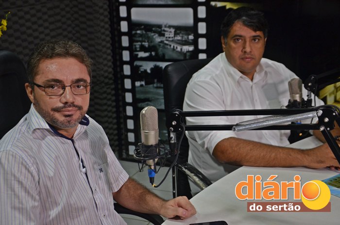 André Gadelha foi entrevisto pelo radialista Levi Dantas (foto: Charley Garrido)