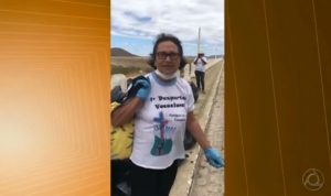 Grupo recolhe lixo no Açude de Coremas