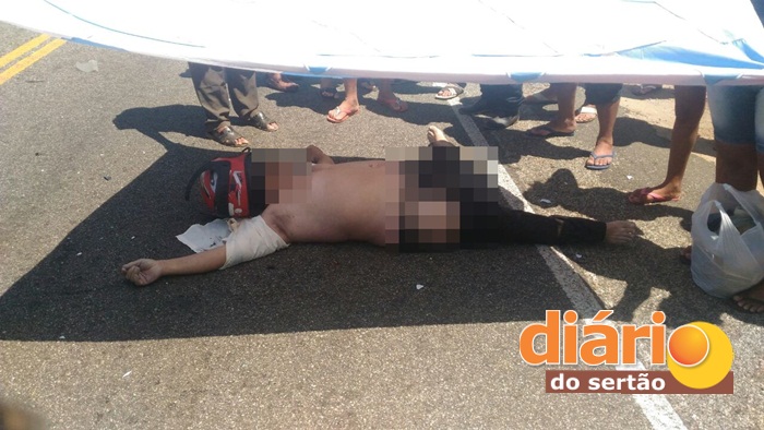 Acidente deixa vítima fatal na cidade de Aparecida (Foto: Diário do Sertão)