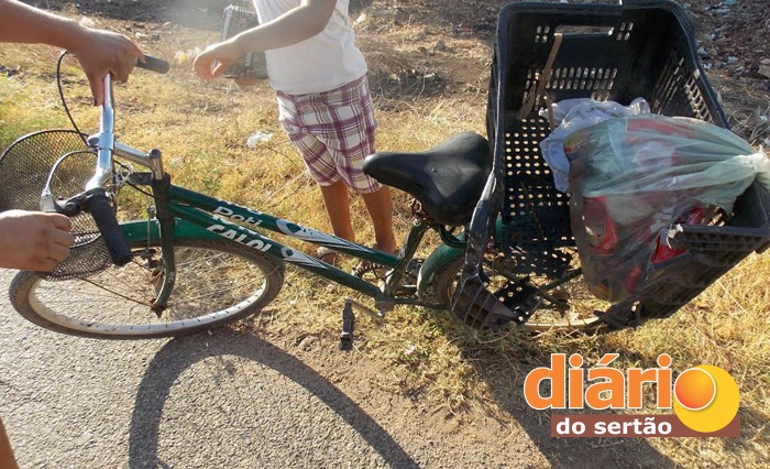 Bicicleta envolvida no acidente (foto: DS)