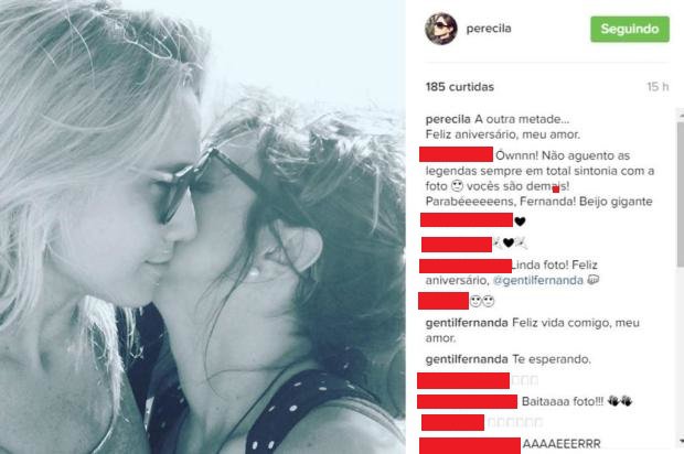 Fernanda Gentil ganha homenagem da namorada, Priscila, no seu aniversário de 30 anos (Foto: Instagram/reprodução)