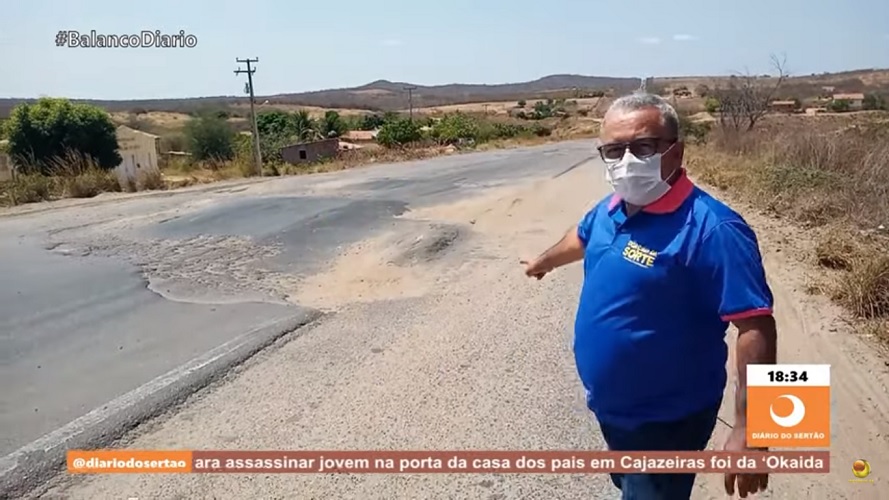 VÍDEO: No Ceará, descaso na BR-116 coloca em risco a vida de
