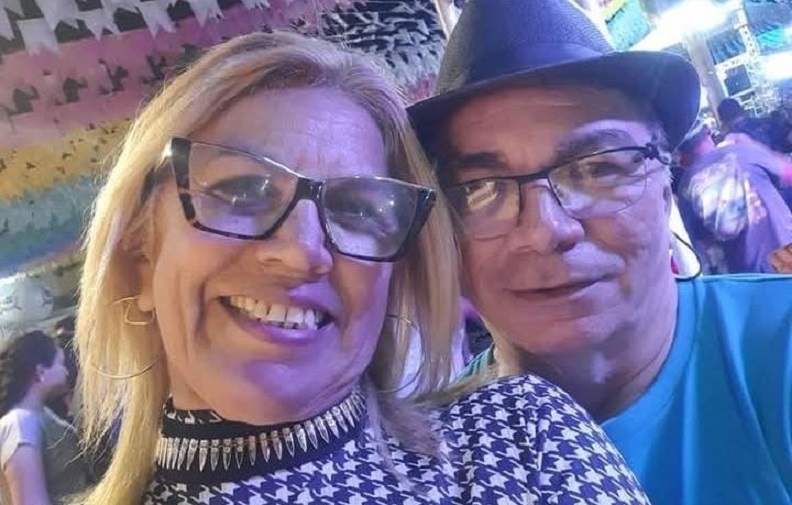 professora Maria de Fátima e marido